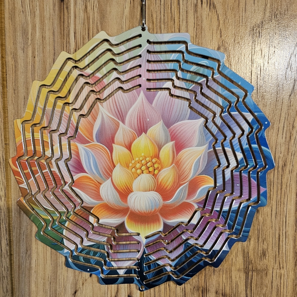 Lotus Flower Windspinner